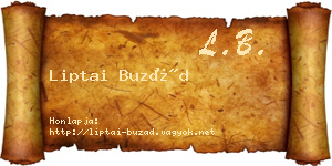 Liptai Buzád névjegykártya